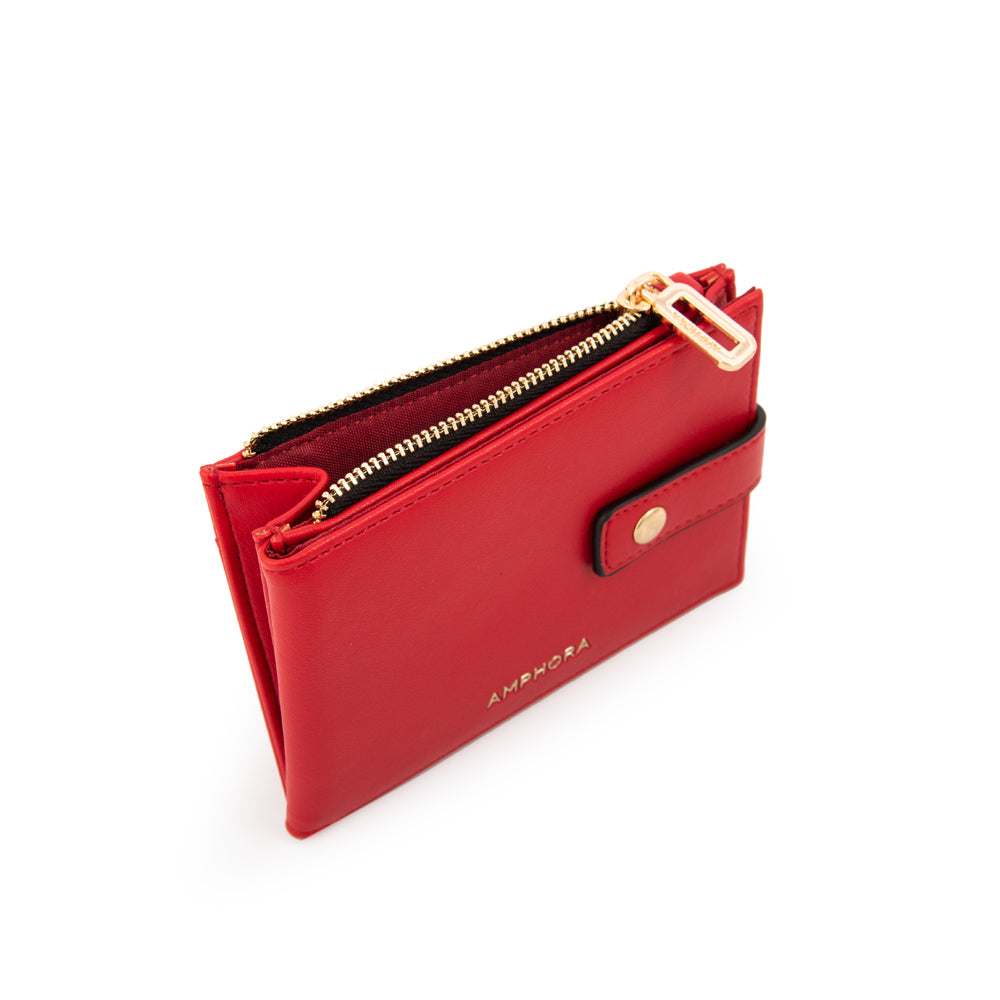 Billetera carmina pequeña rojo
