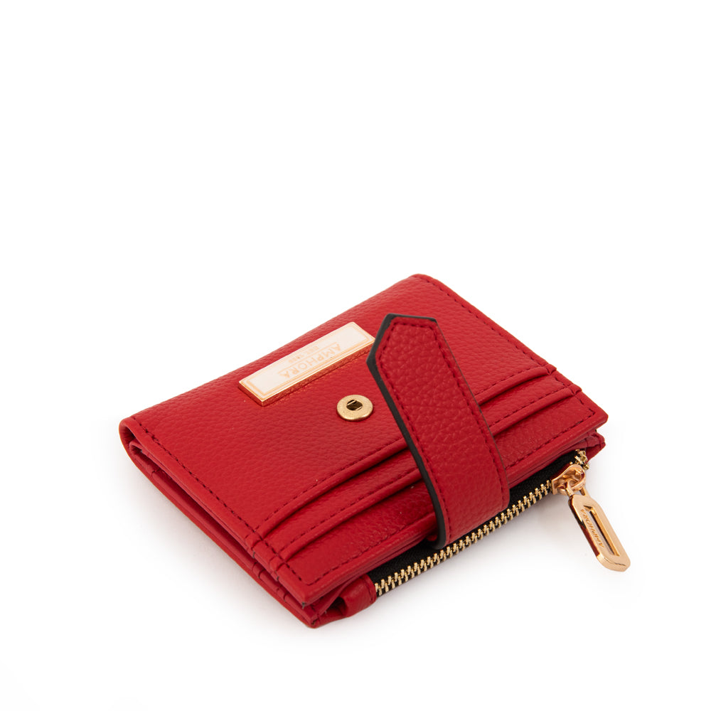 Billetera liliana pequeña rojo