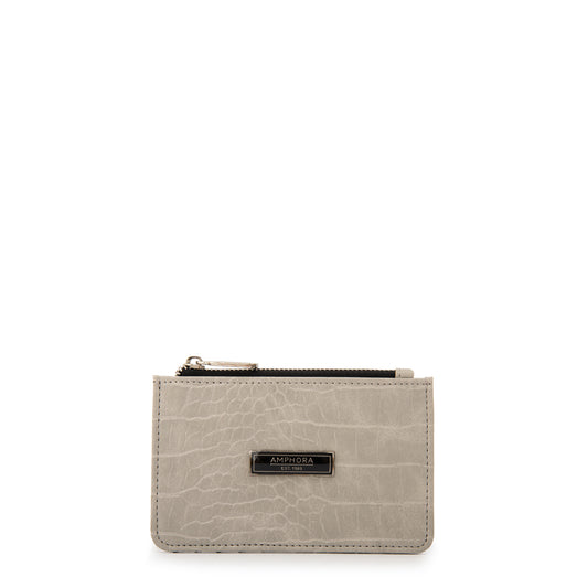 Tarjetero juana pequeña taupe oscuro