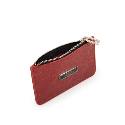 Tarjetero juana pequeña rojo