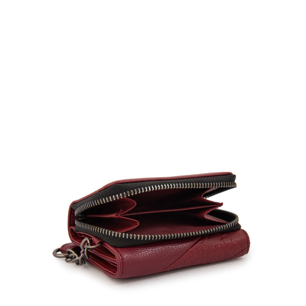 Billetera aneu pequeña rojo