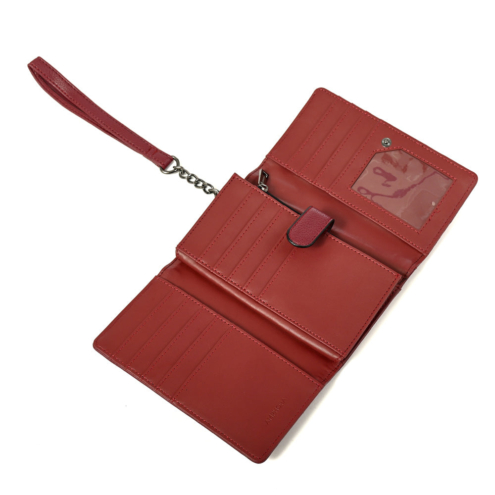 Billetera aneu mediana rojo