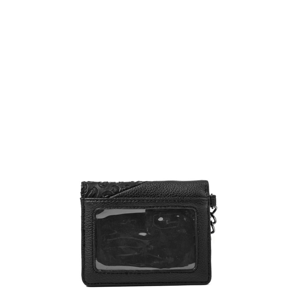 Tarjetero con ventana exterior aneu negro