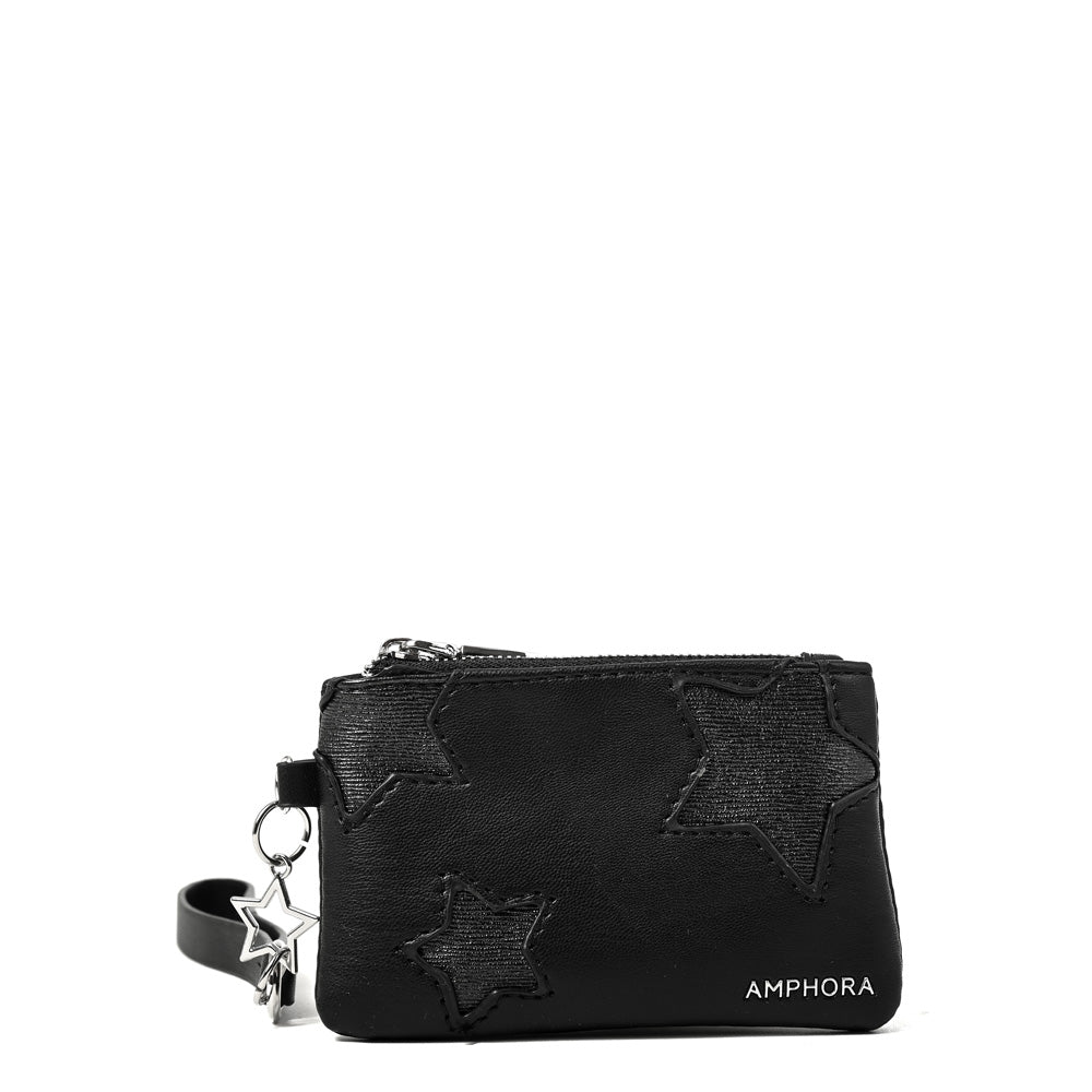 Monedero rectangular zenda negro