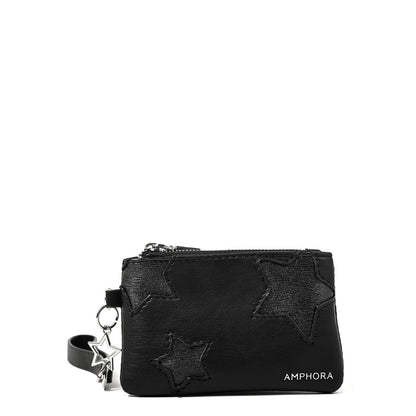 Monedero rectangular zenda negro