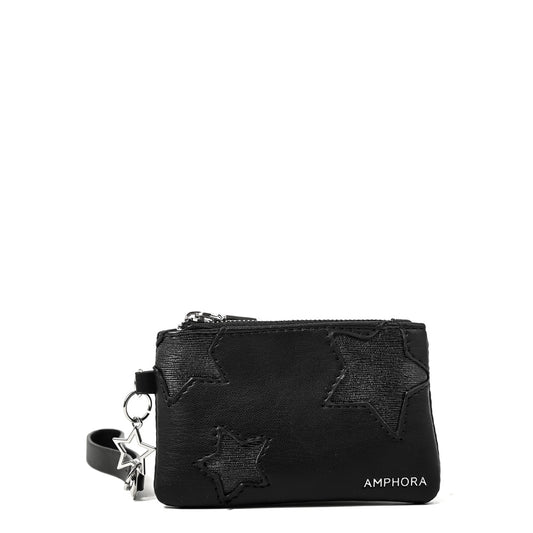 Monedero rectangular zenda negro