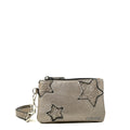 Monedero rectangular zenda plateado oscuro