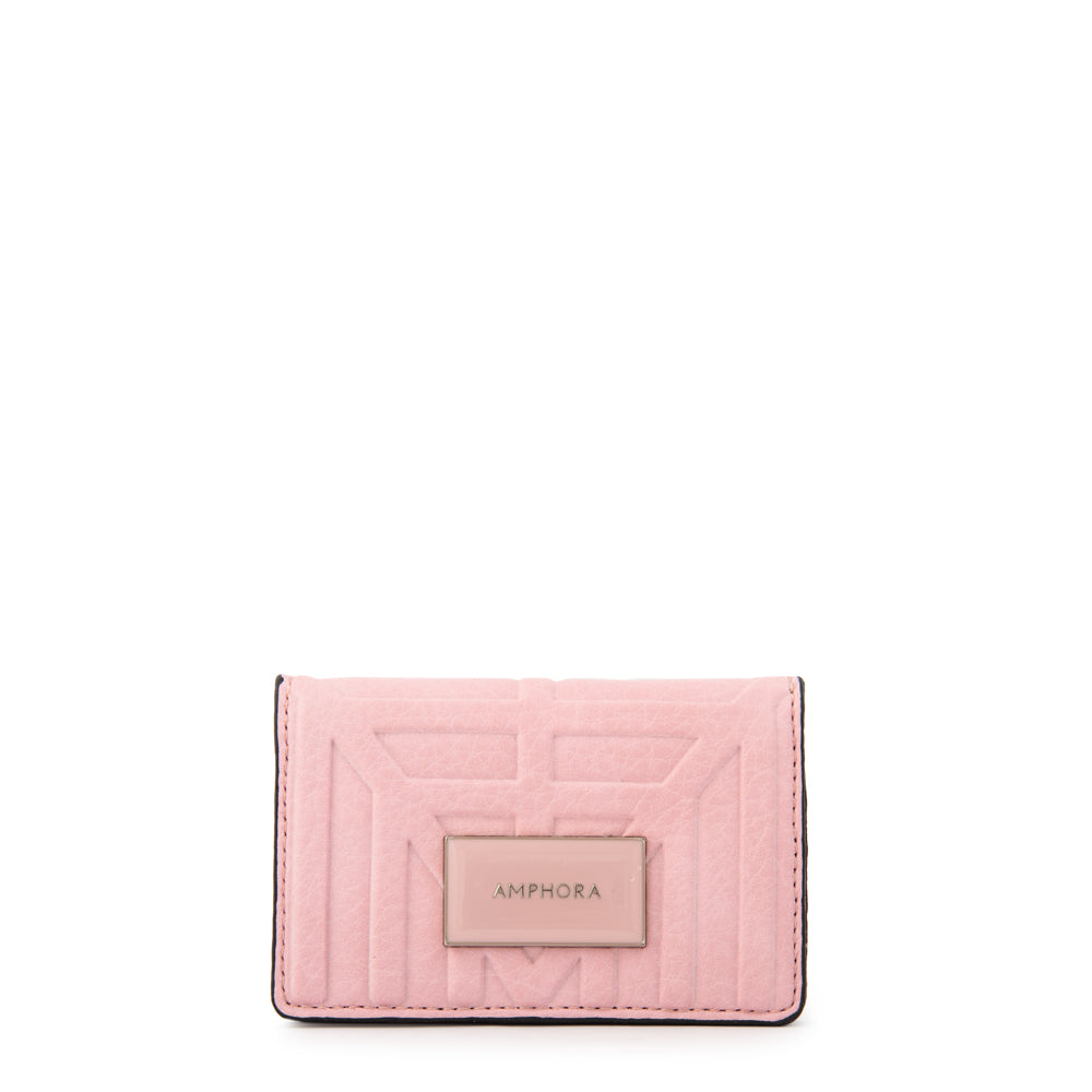 Tarjetero oculus pequeña rosado claro