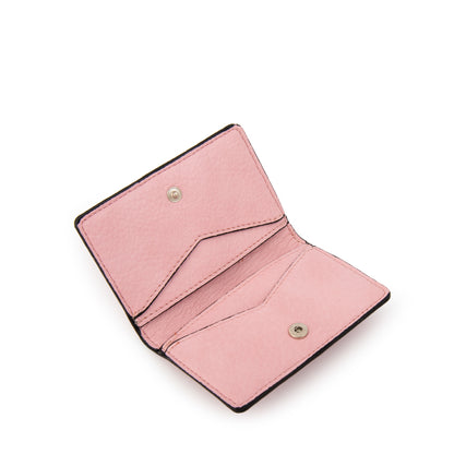 Tarjetero oculus pequeña rosado claro