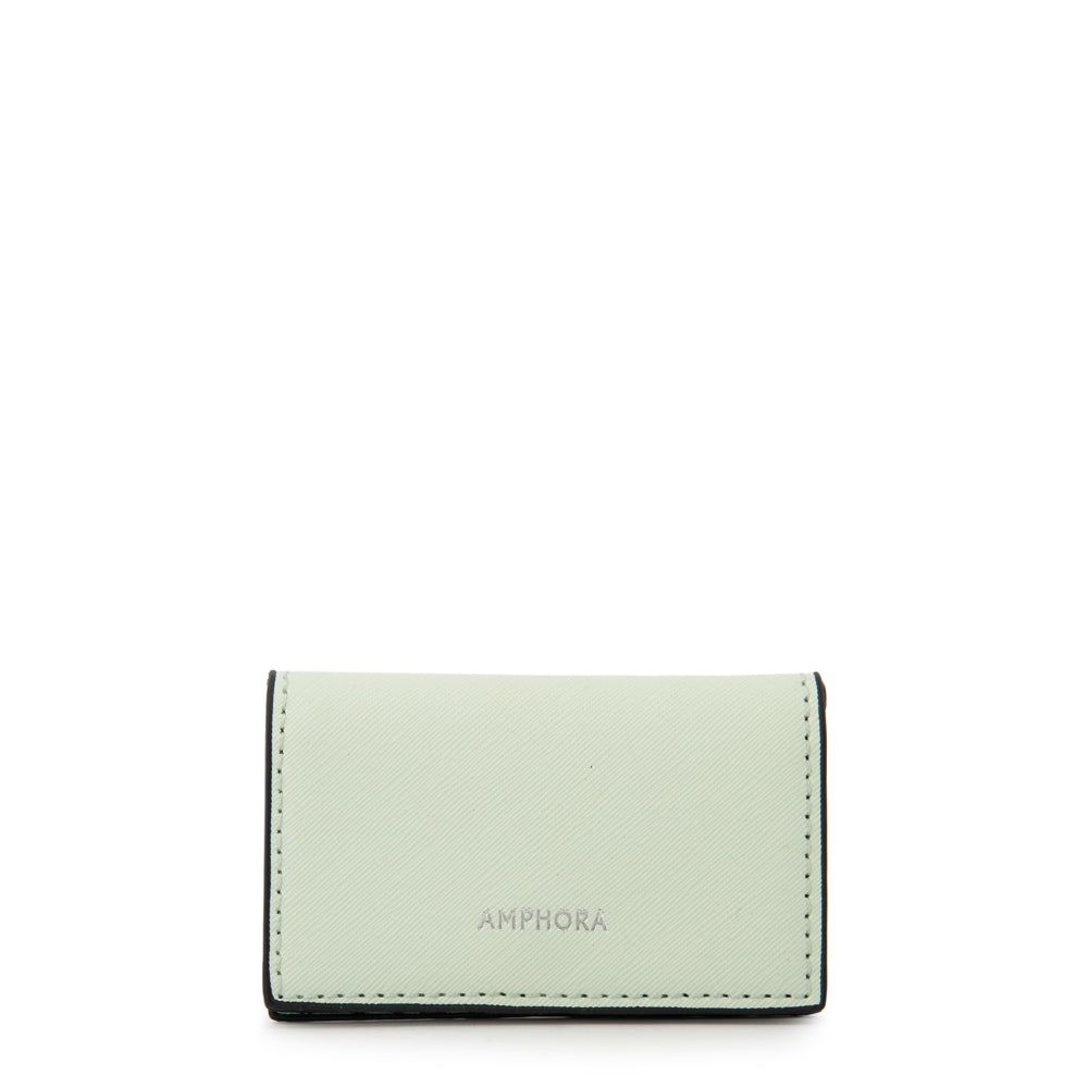 Tarjetero voyard pequeña verde agua