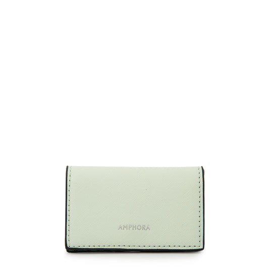 Tarjetero voyard pequeña verde agua