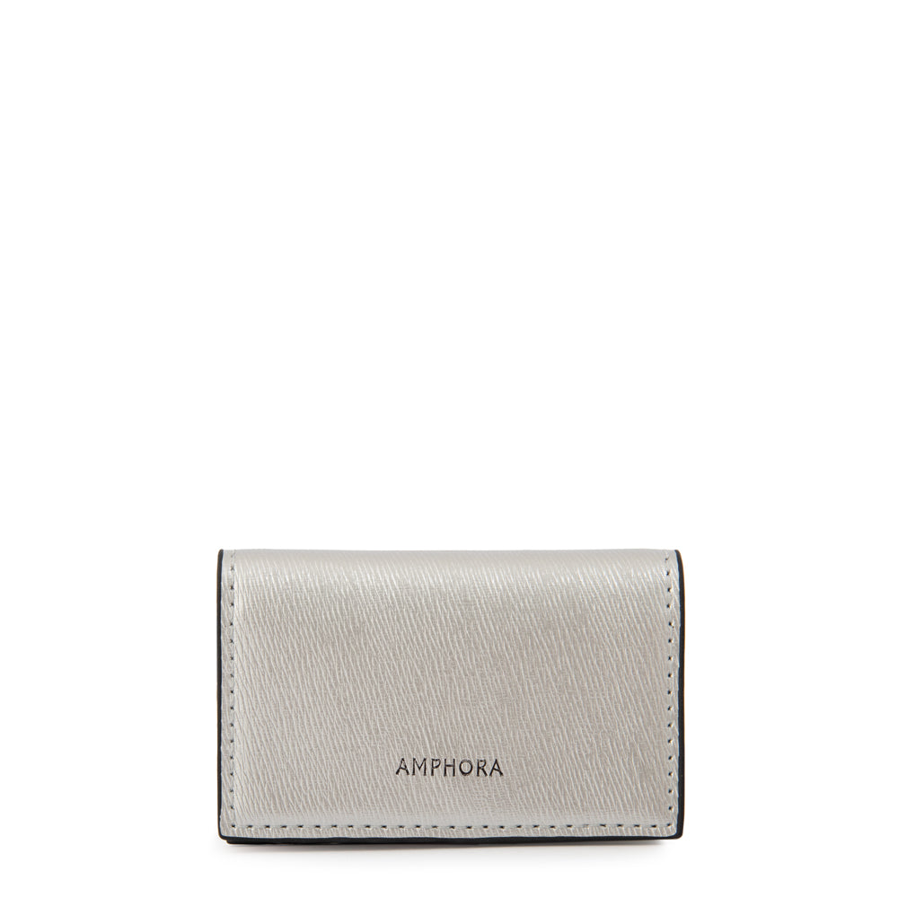 Tarjetero voyard pequeña plateado