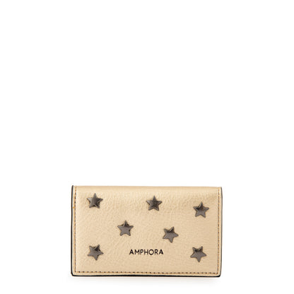 Tarjetero alfonsina pequeña dorado