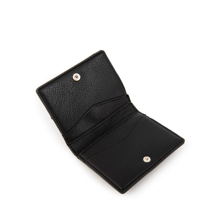 Tarjetero dalia pequeña negro