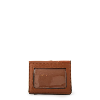 Tarjetero dalia pequeña café