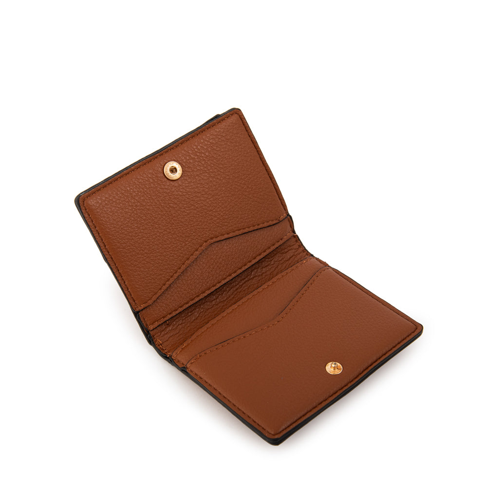 Tarjetero dalia pequeña café