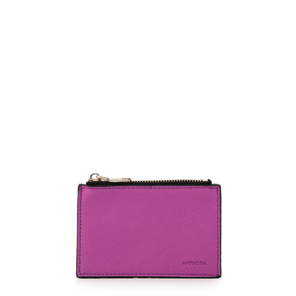 Tarjetero pinapi pequeña lila