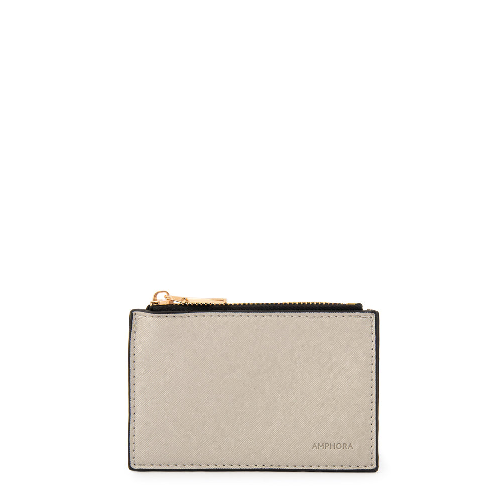 Monedero pinapi pequeña plateado oscuro