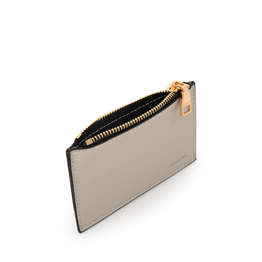 Monedero pinapi pequeña plateado oscuro