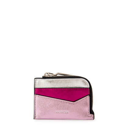 Tarjetero delfine pequeña plateado