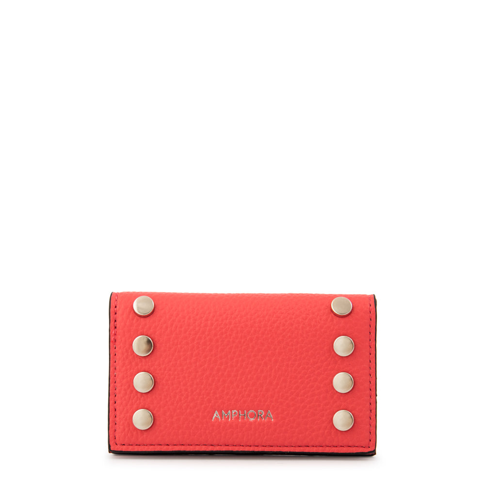 Tarjetero sebastiana pequeña rojo