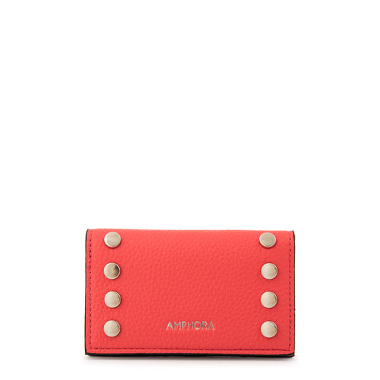 Tarjetero sebastiana pequeña rojo