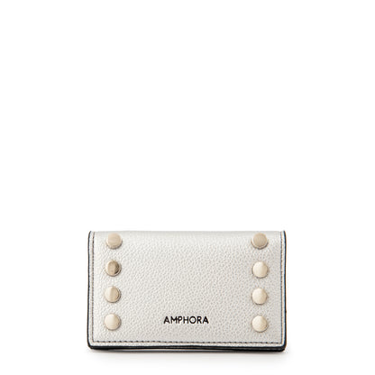 Tarjetero sebastiana pequeña plateado