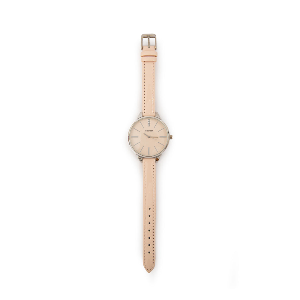 Reloj rizo mediana rosado
