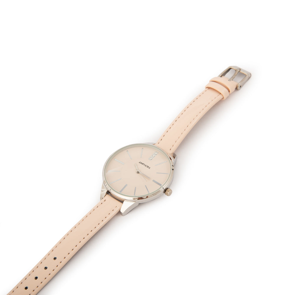 Reloj rizo mediana rosado