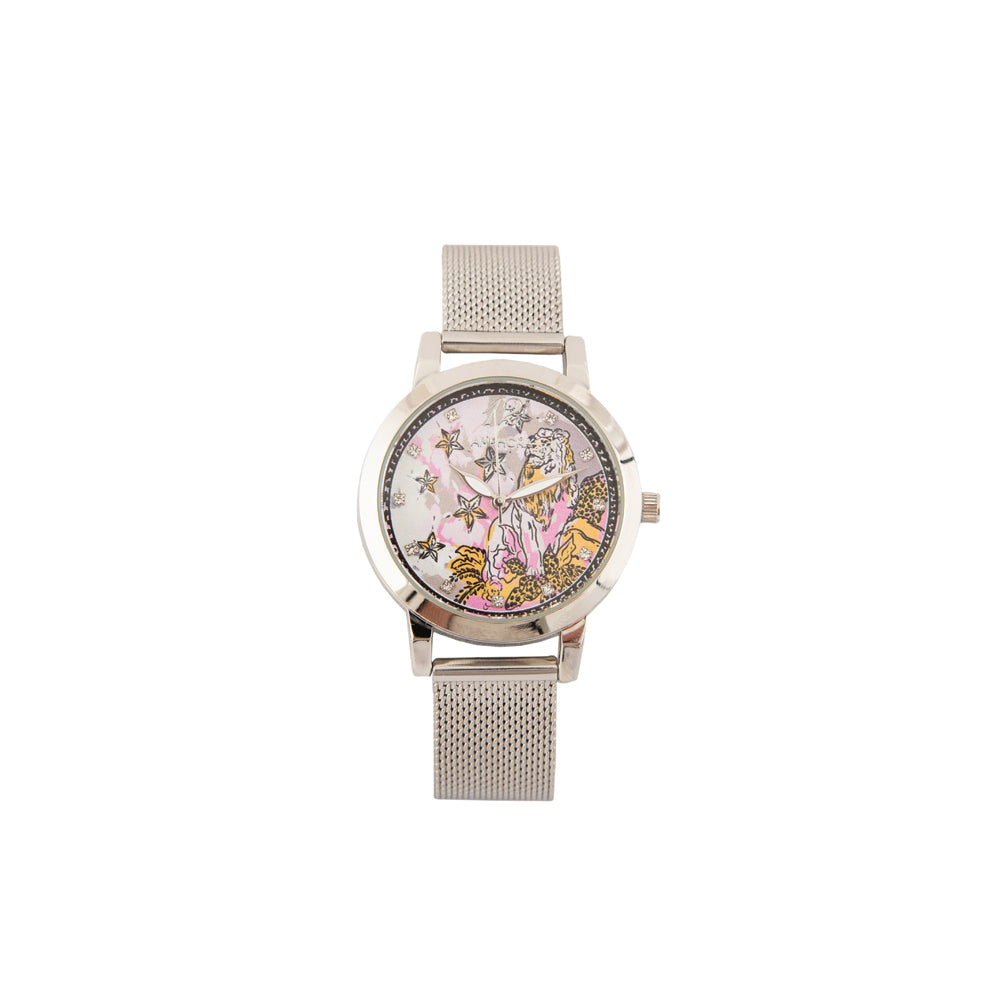 Reloj voyage plateado