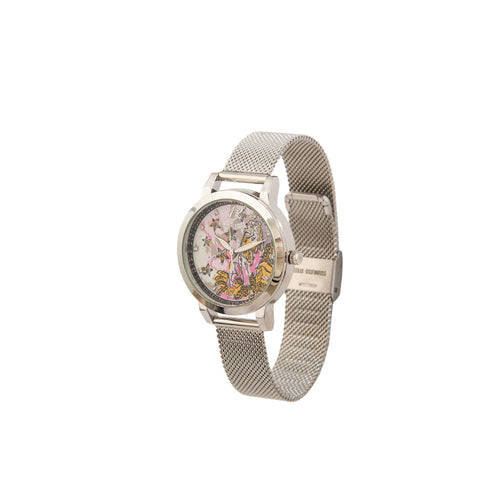 Reloj voyage plateado