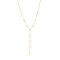 Collar con colgante perlina dorado