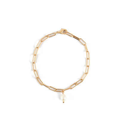 Pulsera perlina dorado