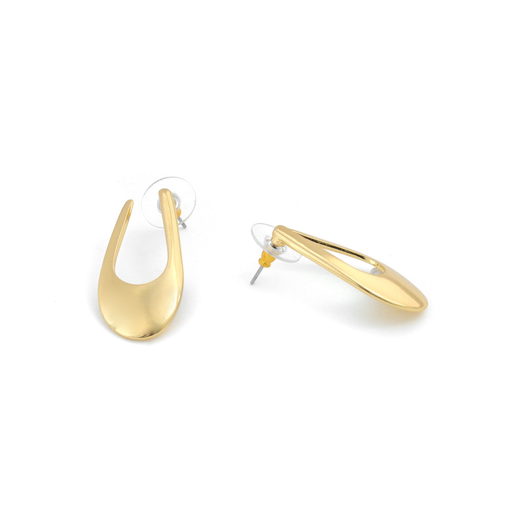 Aros argollas celina dorado claro