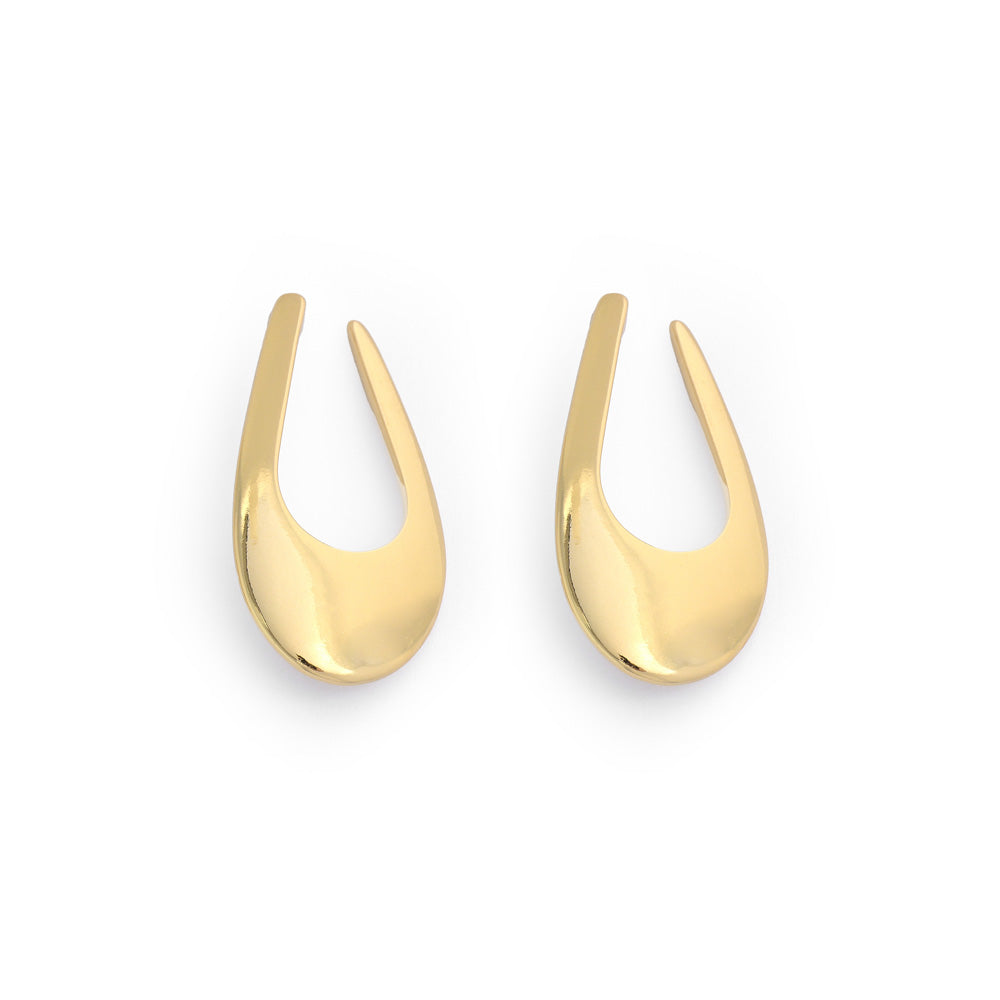 Aros argollas celina dorado claro