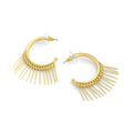 Aros argollas panchi dorado claro