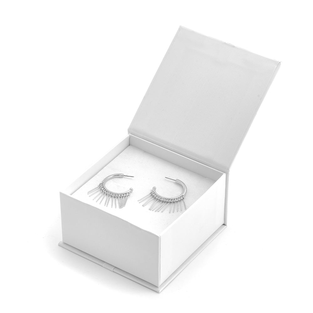Aros argollas panchi plateado