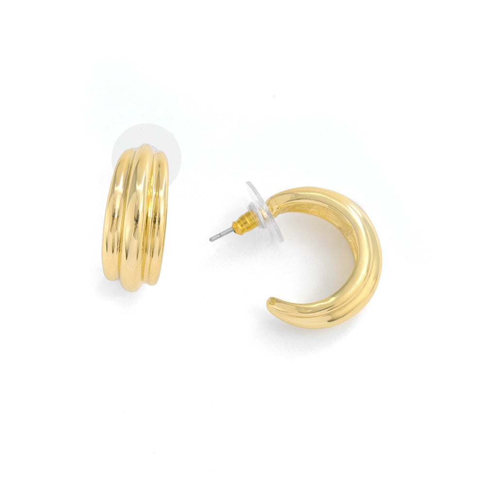 Aros argollas anita dorado claro