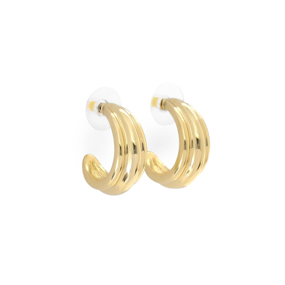 Aros argollas anita dorado claro