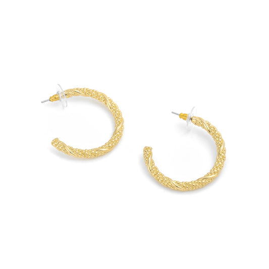 Aros argollas rany dorado claro