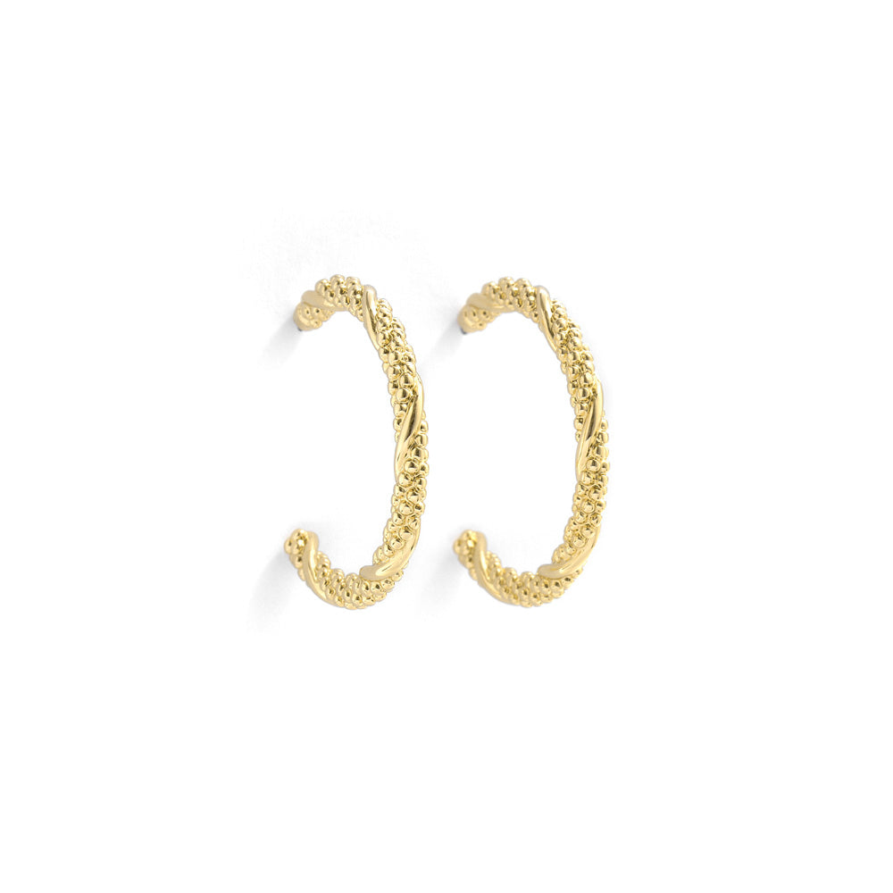 Aros argollas rany dorado claro
