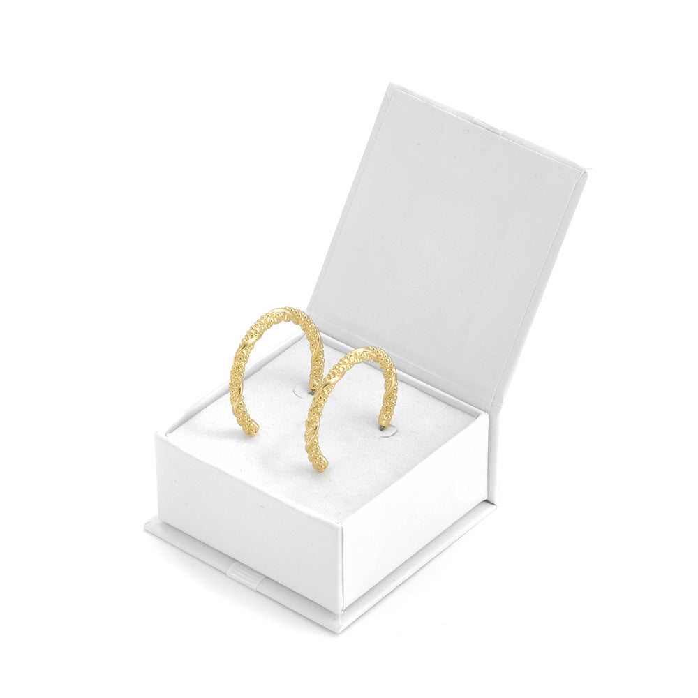 Aros argollas rany dorado claro