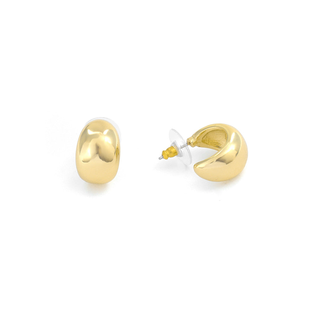 Aros argollas ruty dorado claro