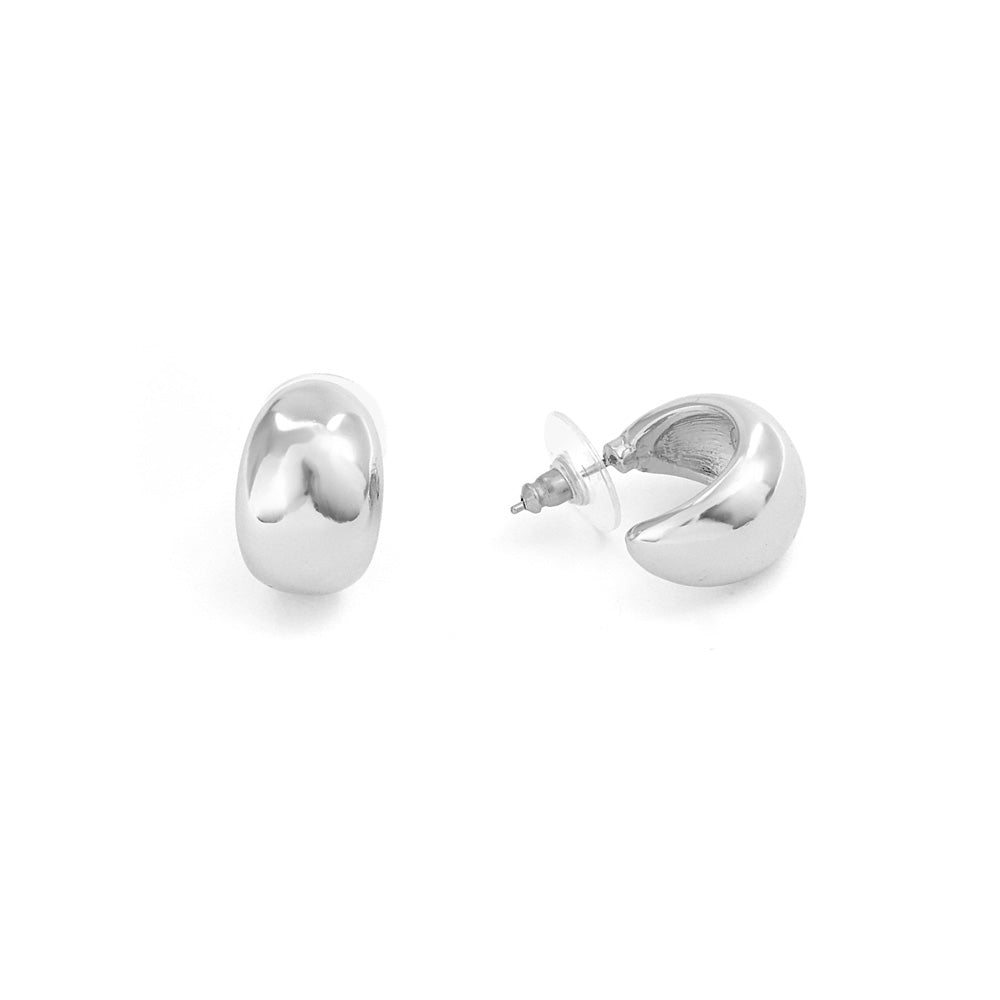 Aros argollas ruty plateado
