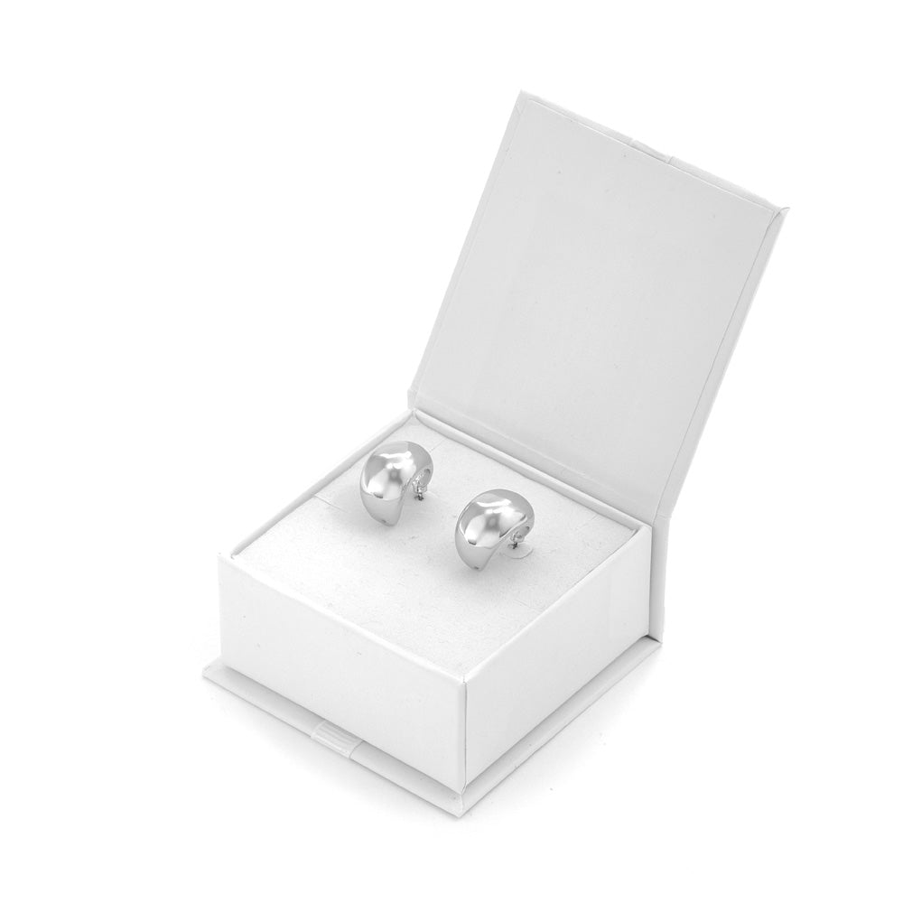 Aros argollas ruty plateado