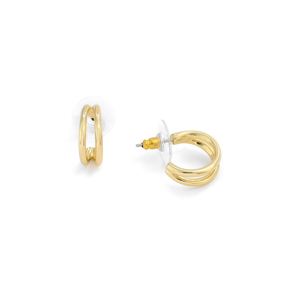 Aros argollas raima dorado claro