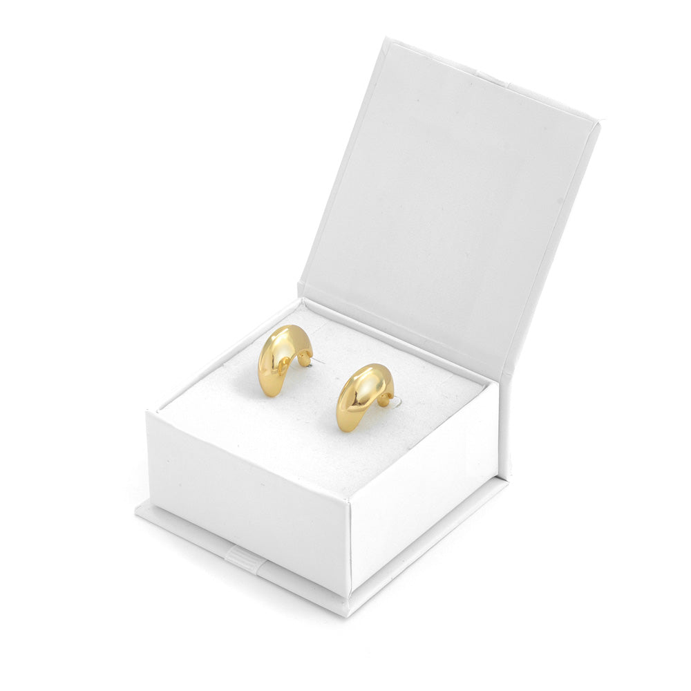 Aros argollas alicia dorado claro