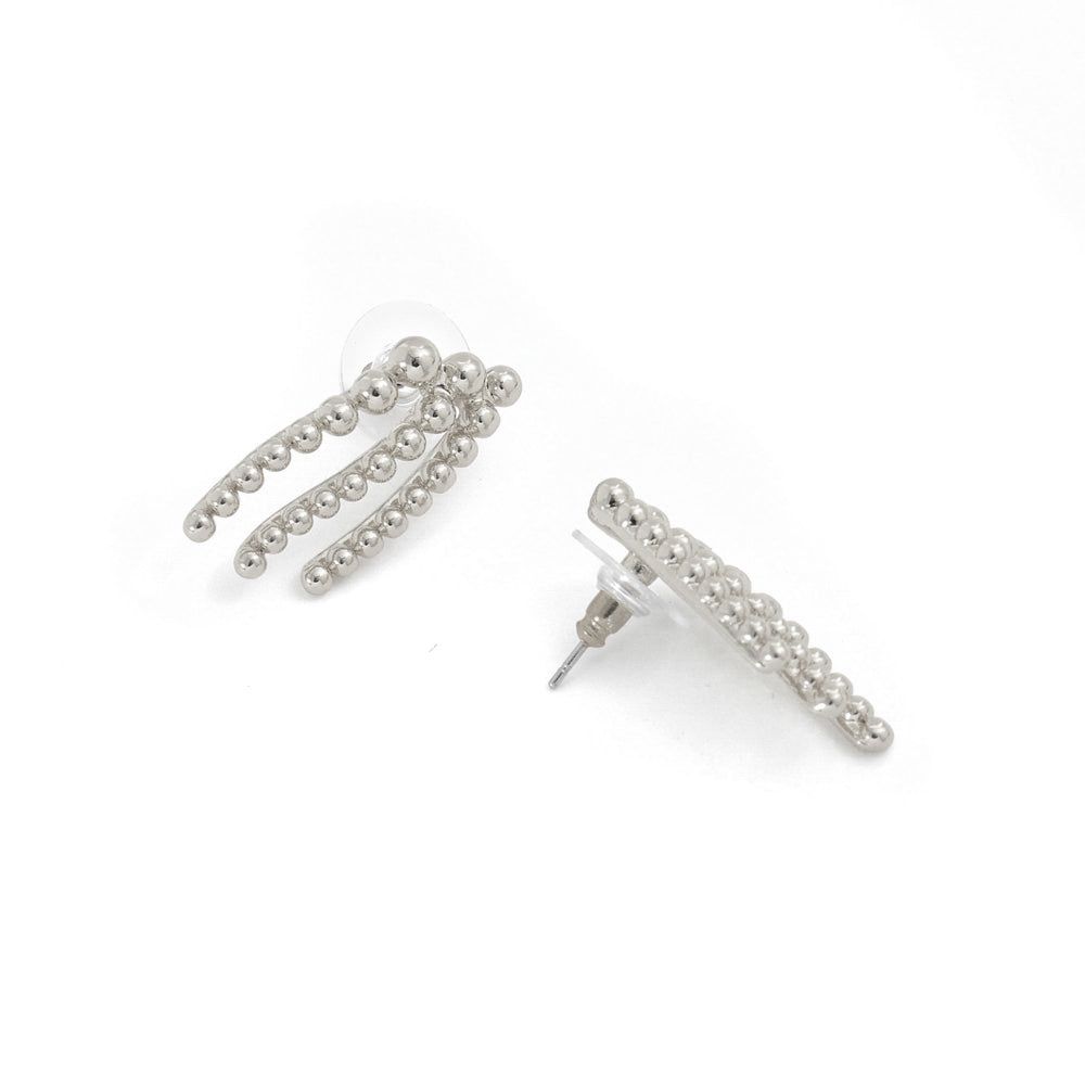 Aros con colgante esperanza plateado