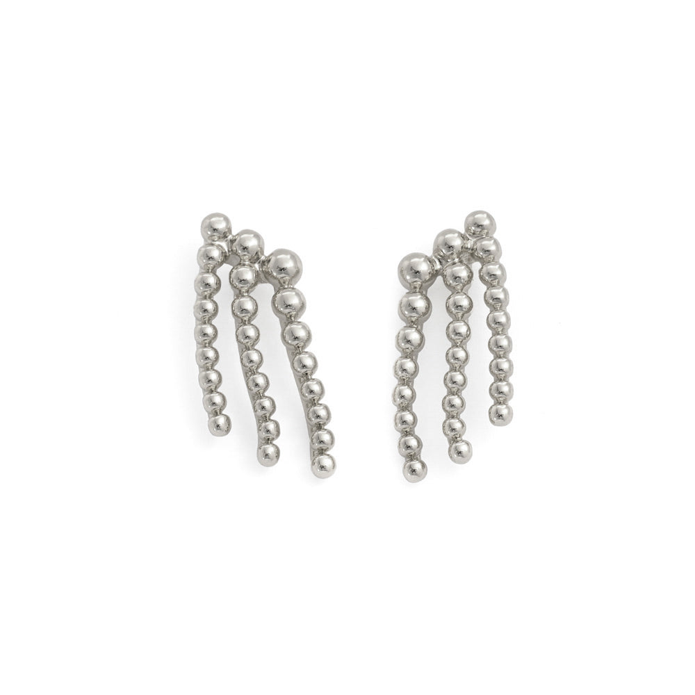 Aros con colgante esperanza plateado