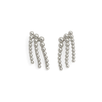 Aros con colgante esperanza plateado